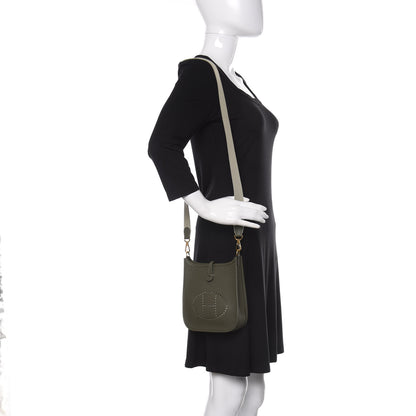 Hermes Taurillon Maurice Amazone Evelyne TPM Vert Olive Sauge 2 of 9