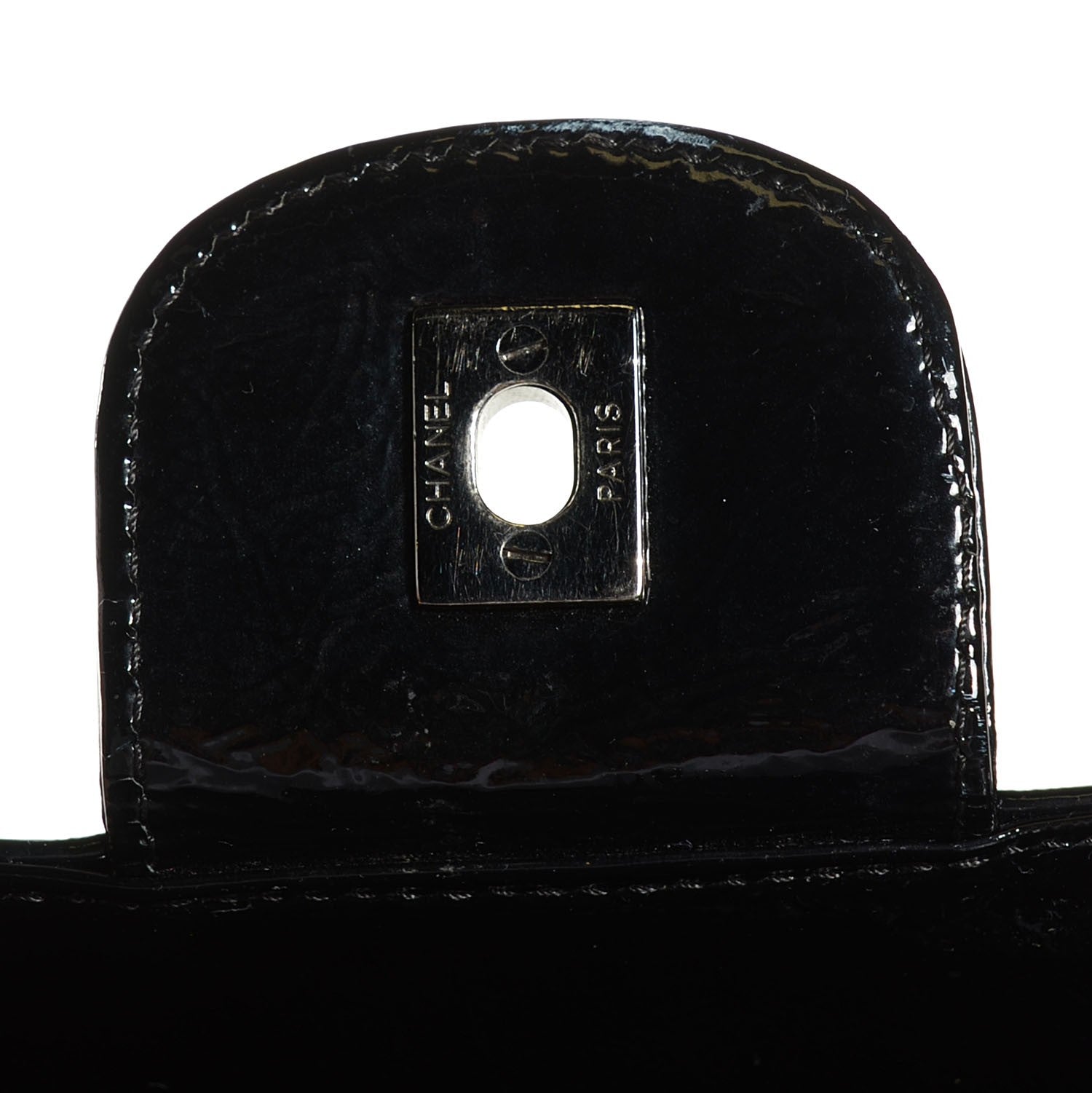 Chanel Patent Quilted Ritz Flap Bag Black 5 of 8
