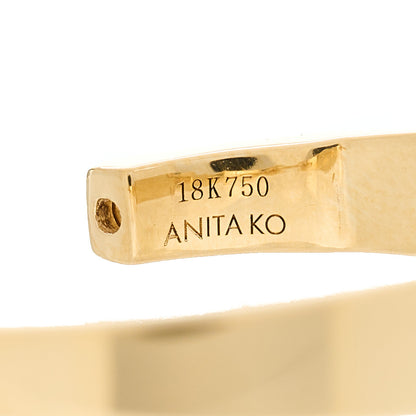 Anita Ko 18K Yellow Gold Classic Meryl Hoop Earrings 4 of 5