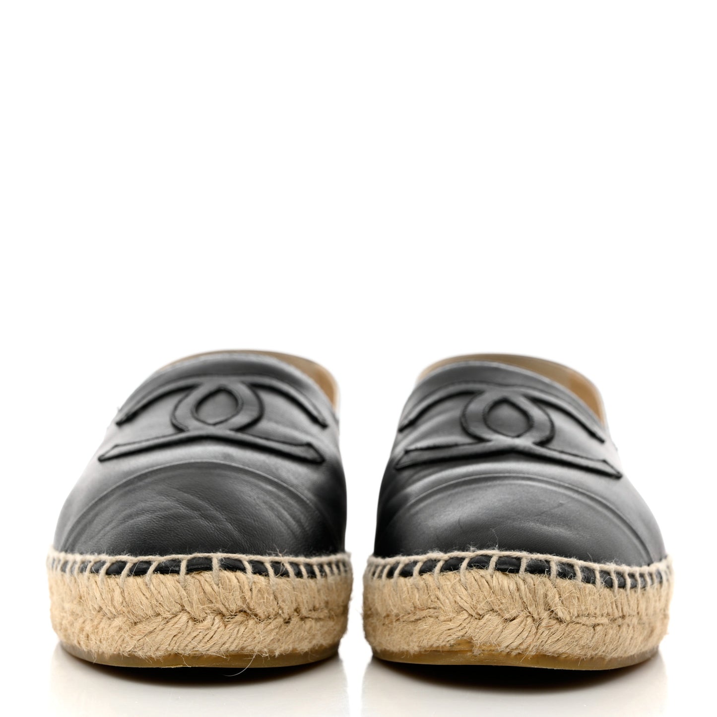Lambskin CC Espadrilles 39 Black