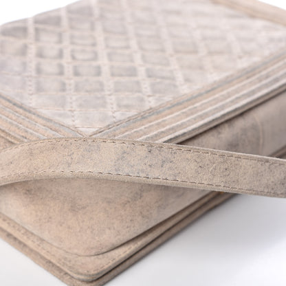 Chanel Iridescent Calfskin Quilted Large Boy Flap Beige 16 of 18