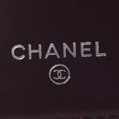 Chanel Caviar Chevron Quilted Yen Wallet Black 6 of 13