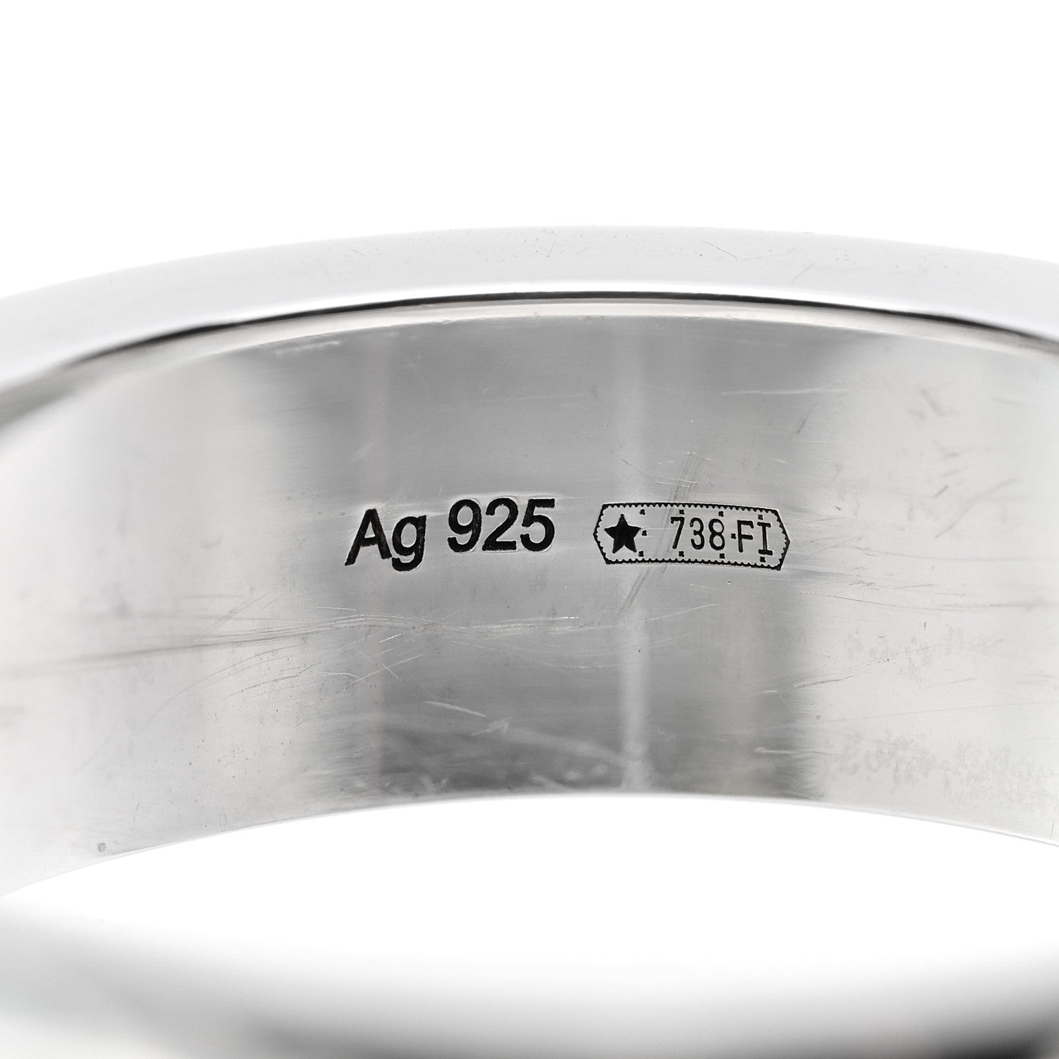 Gucci Sterling Silver Narrow GucciGhost Hamlet Skull Ring 57 8 6 of 6