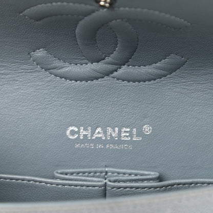 Chanel Iridescent Caviar Quilted Medium Double Flap Grey 6 of 14