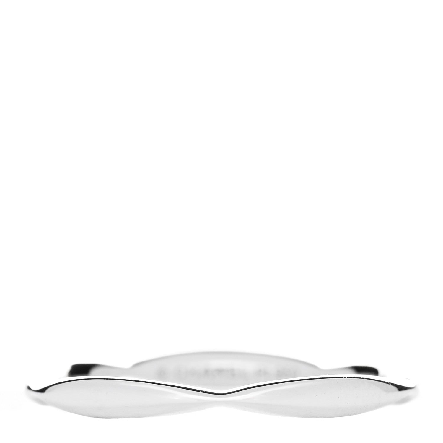 Chanel Platinum Camelia Wedding Band Ring 52 6 1 of 6