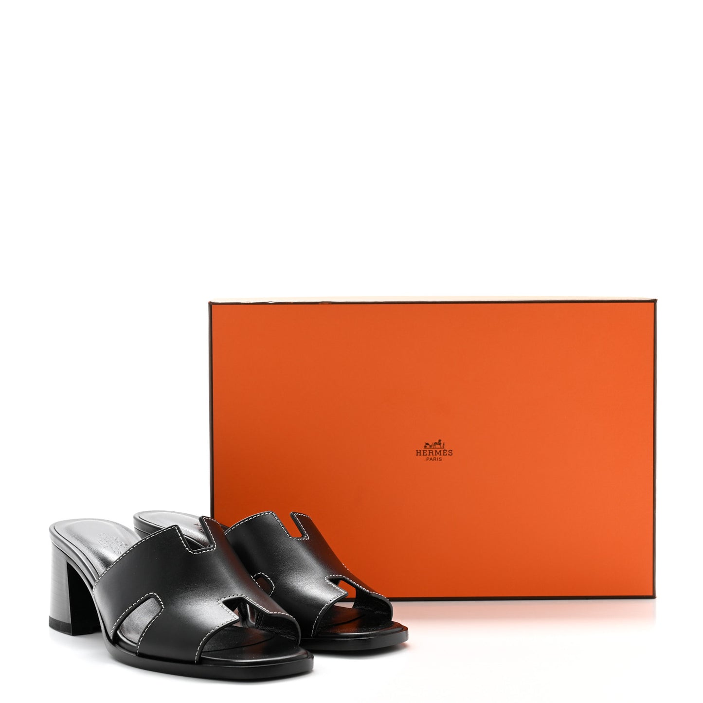 Calfskin Helia Sandals 37 Black