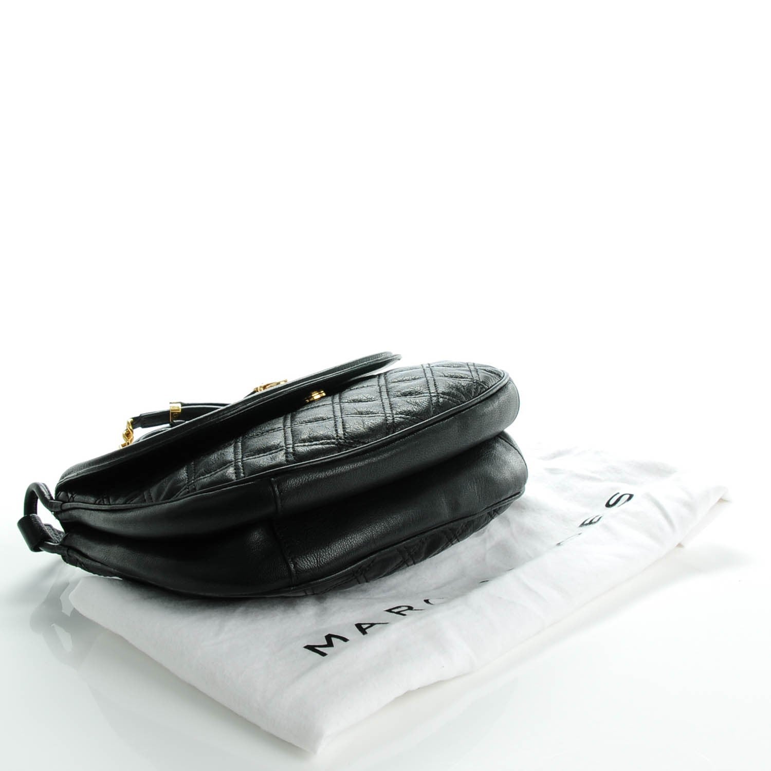 Marc Jacobs Lacquered Lambskin Cooper Black 4 of 9