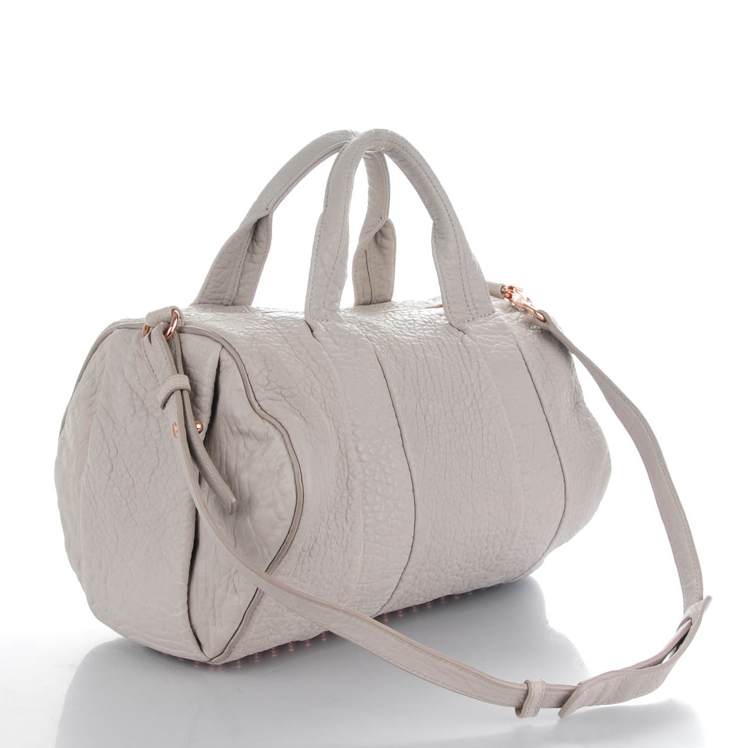Alexander Wang Pebbled Lambskin Rocco Oyster 3 of 6