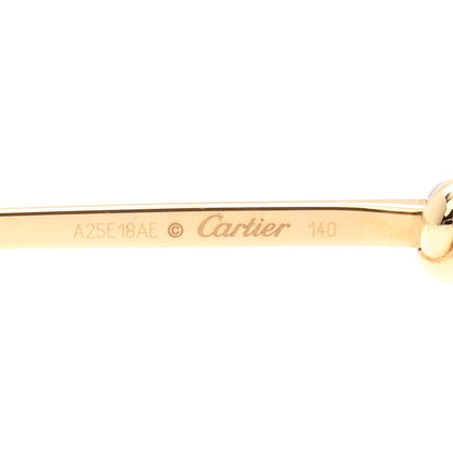 Cartier Metal Trinity Sunglasses CT0225SA 002 Gold Silver 5 of 7