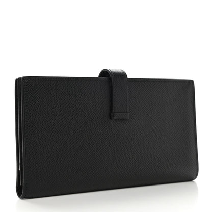 Hermes Epsom Bearn Gusset Wallet Black 3 of 8