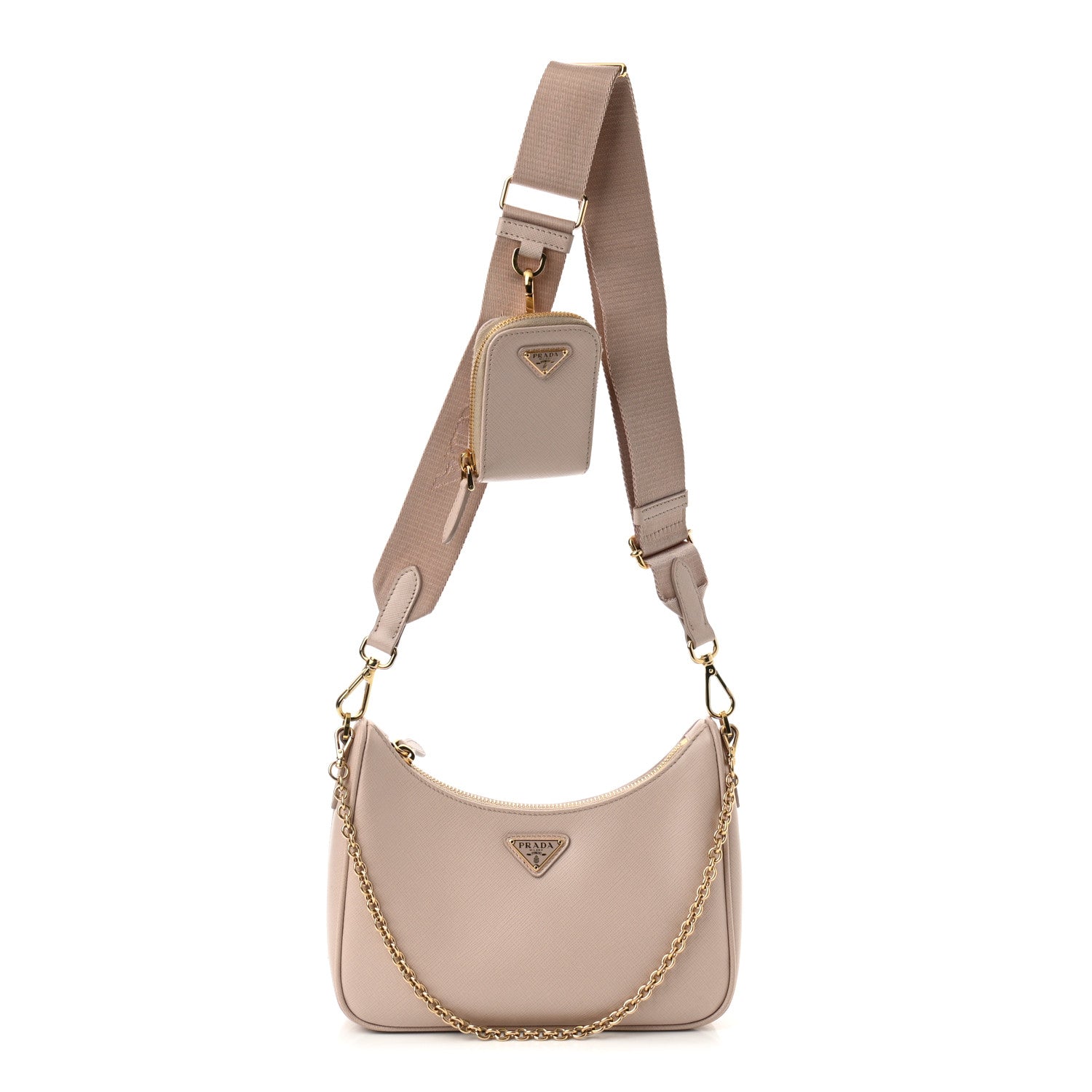 Prada Saffiano Re-Edition 2005 Shoulder Bag Ninfea 1 of 11