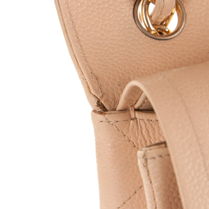 Chanel Caviar Quilted Jumbo Double Flap Beige Clair 9 of 9