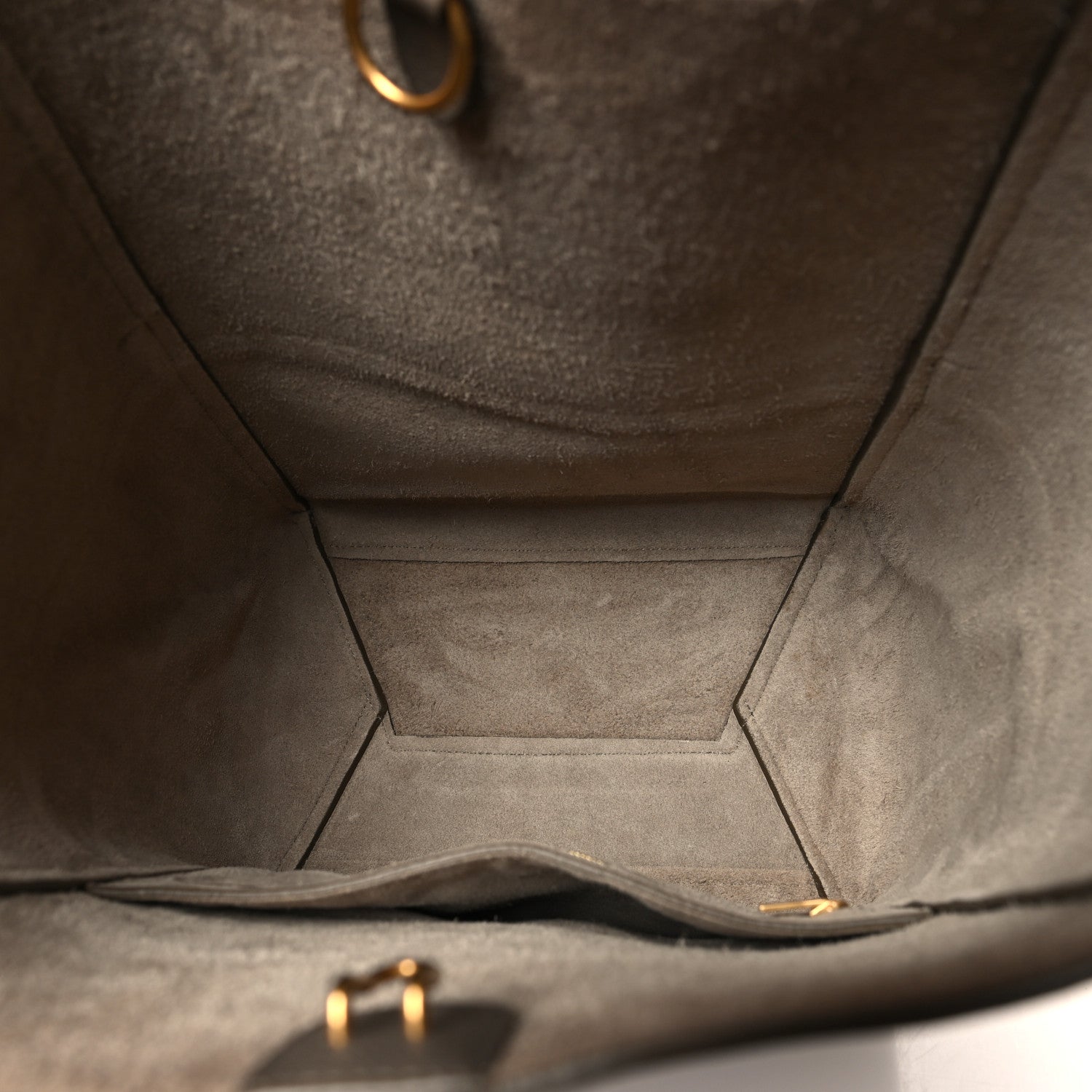 Celine Soft Grained Calfskin Sangle Bucket Bag Taupe 5 of 9