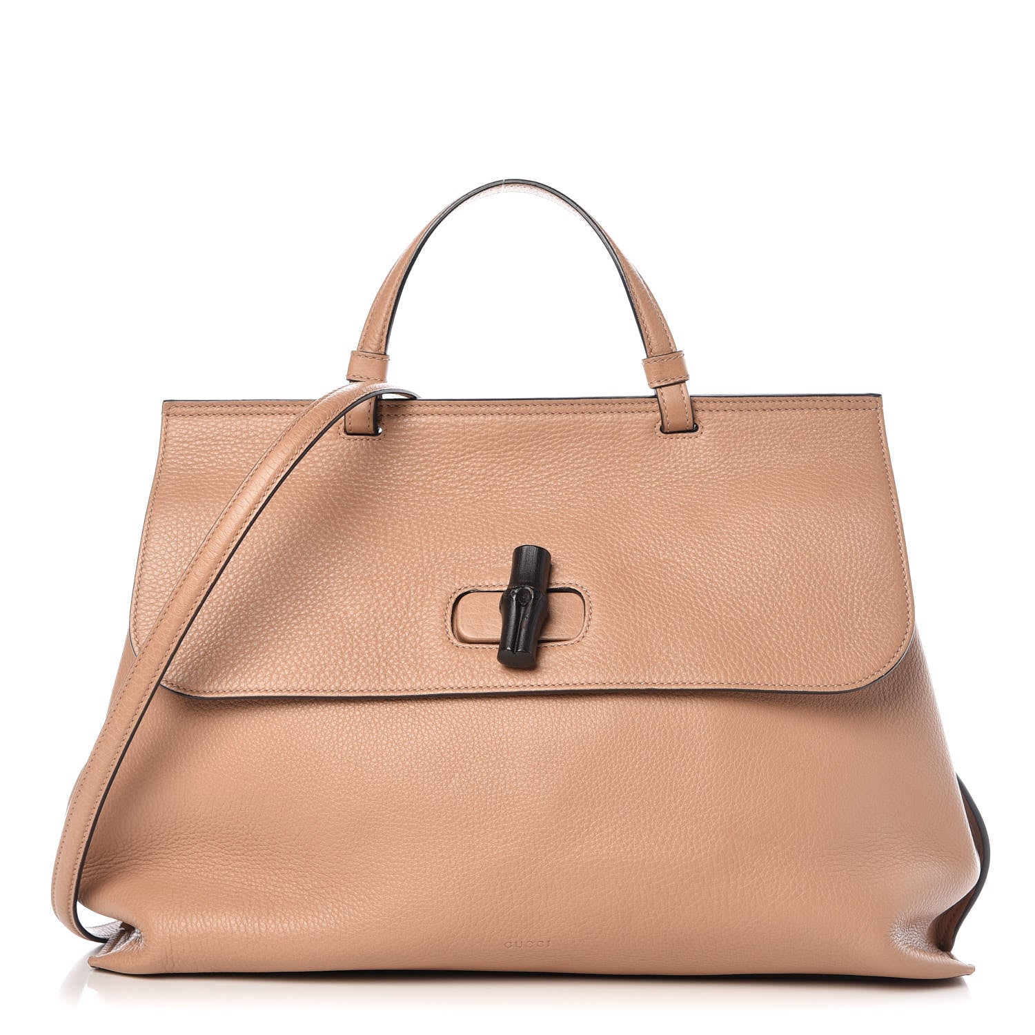 Gucci Cellarius Calfskin Large Bamboo Daily Top Handle Bag Camelia 1 of 11