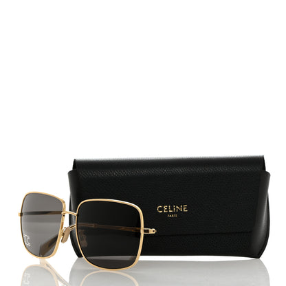 Celine Metal Rhinestone Sunglasses CL40284U Gold 8 of 8
