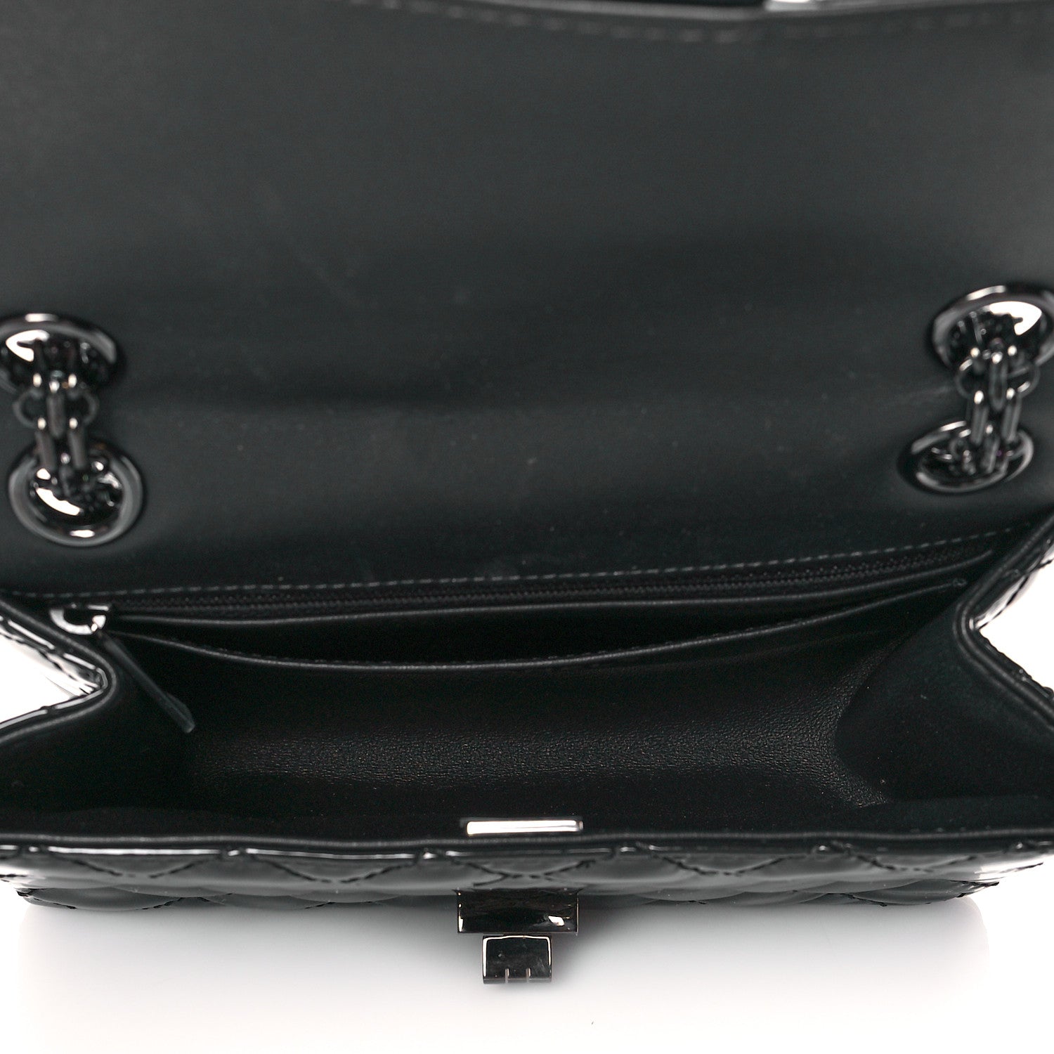 Chanel Patent Calfskin Quilted 2.55 Reissue Mini Flap So Black 5 of 10