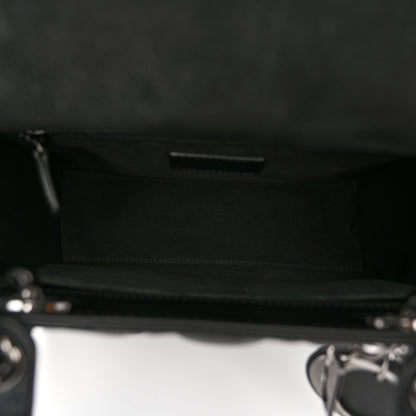 Christian Dior Lambskin Cannage Medium Lady Dior Black 5 of 9