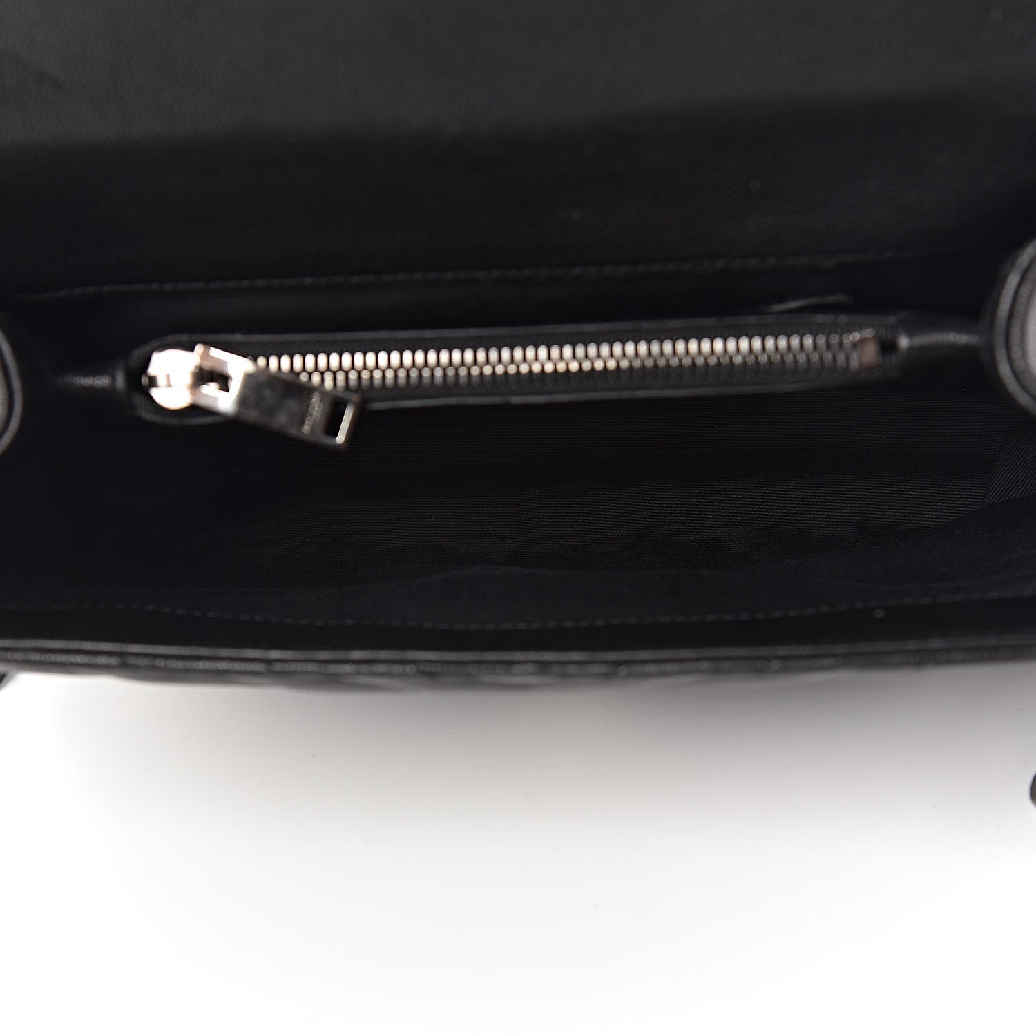 Saint Laurent Sheepskin Matelasse Chevron Monogram Medium College Bag Black 5 of 10