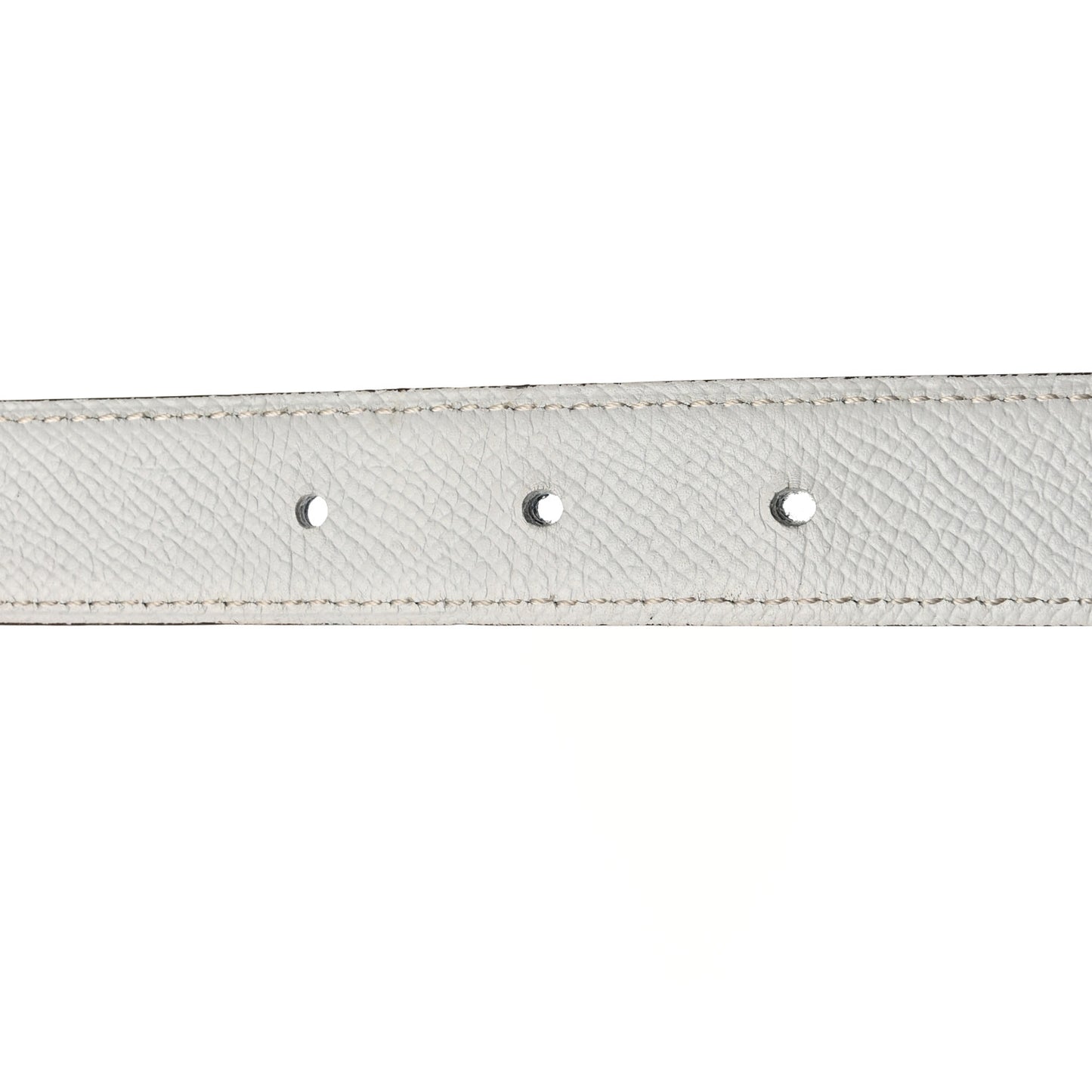 Epsom 24mm Mini Constance H Belt 85 34 Bleu Brighton White