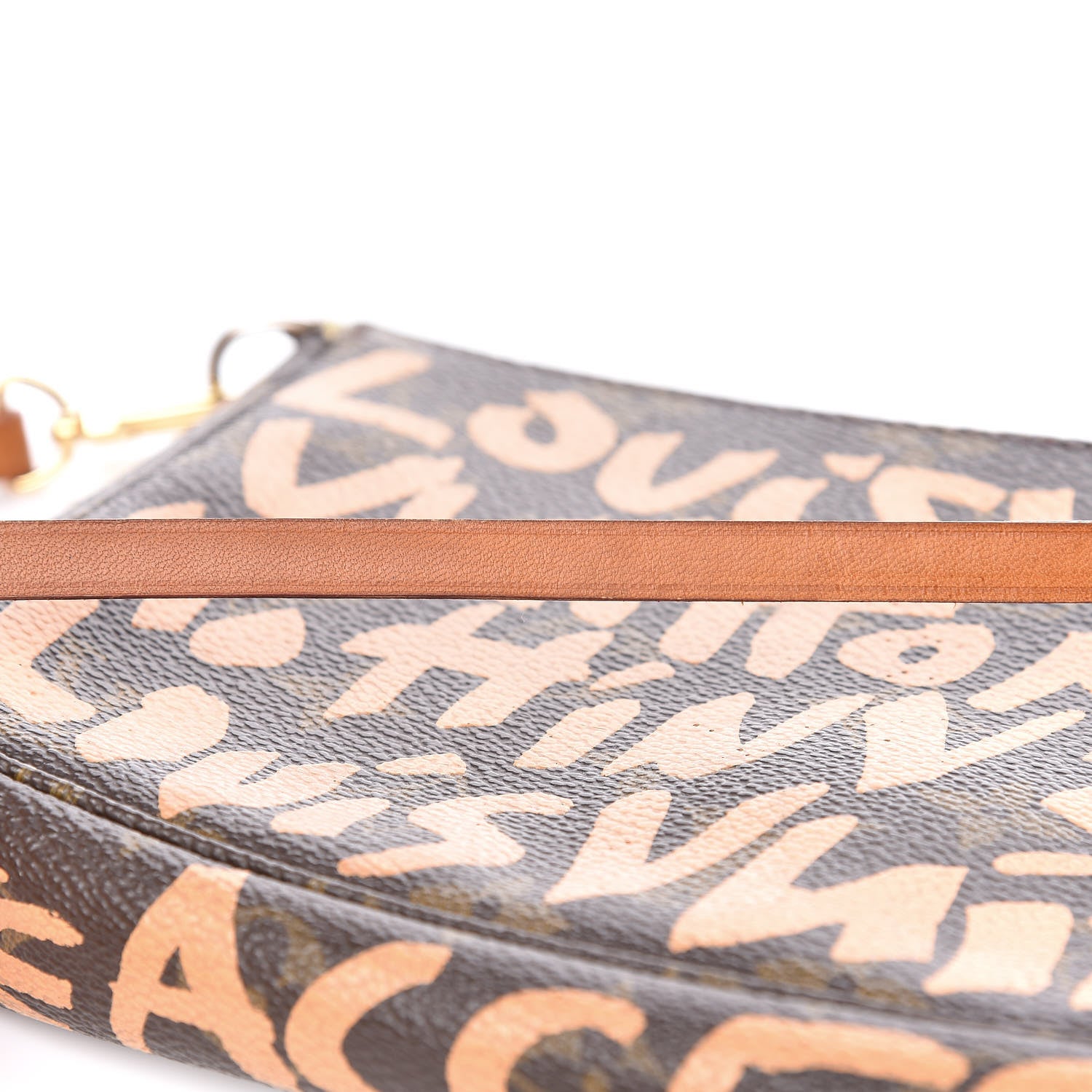 Louis Vuitton Monogram Graffiti Pochette Accessories Peach 12 of 15