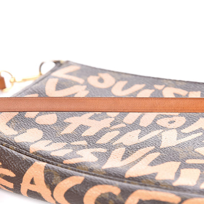 Louis Vuitton Monogram Graffiti Pochette Accessories Peach 12 of 15