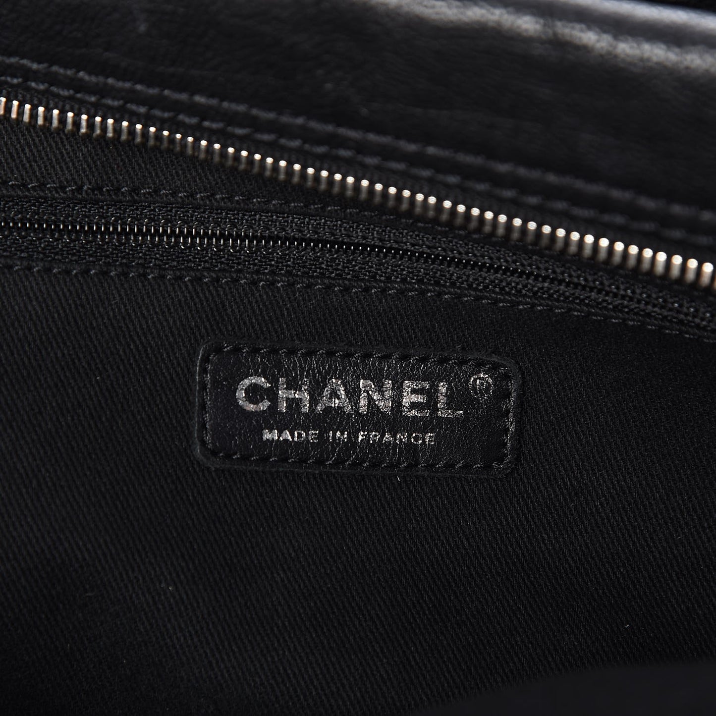 Calfskin Large Diamond Stitch Tote Black