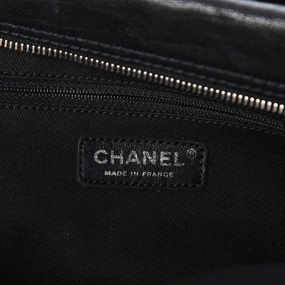 Chanel Calfskin Large Diamond Stitch Tote Black 6 of 7