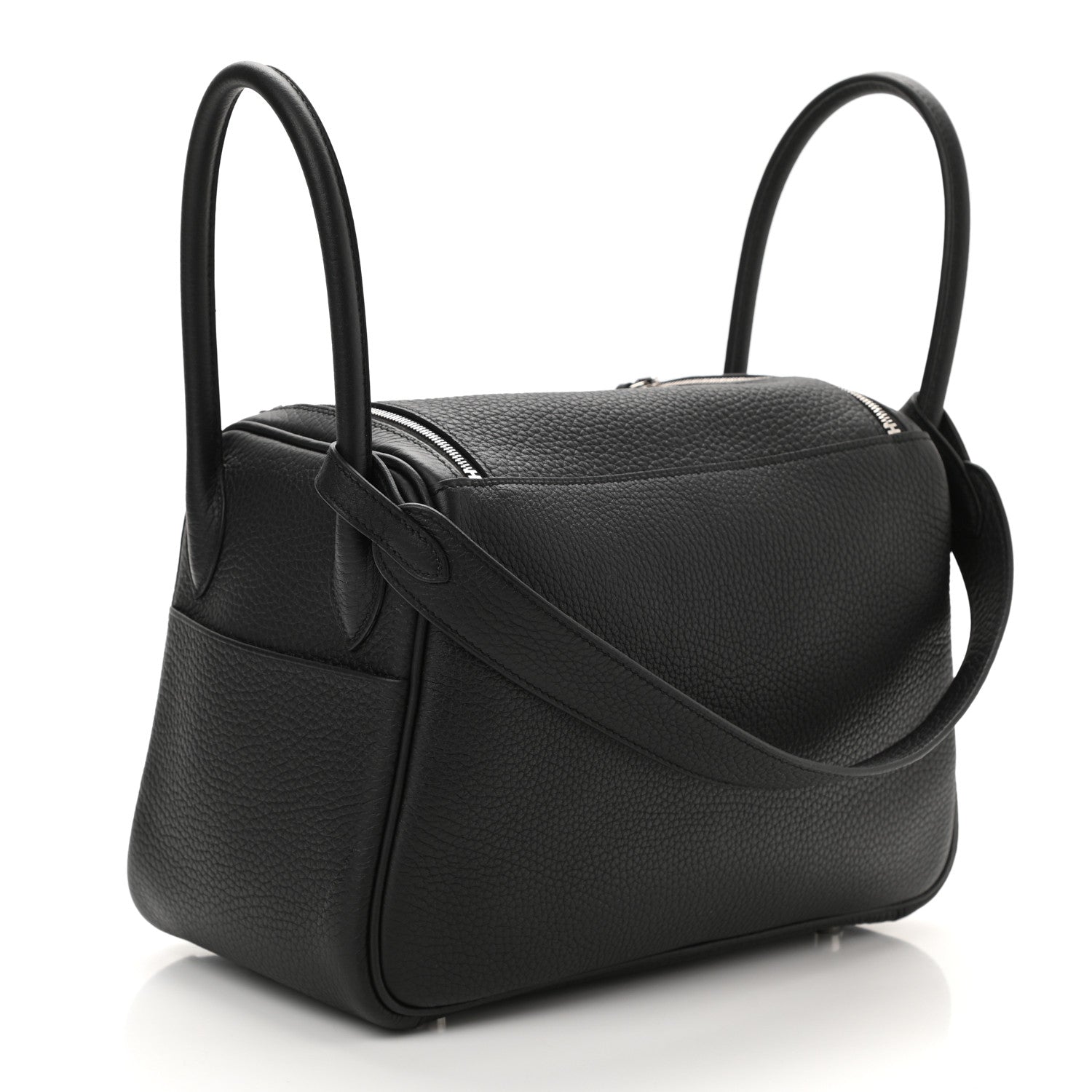 Hermes Taurillon Clemence Lindy 26 Black 3 of 12