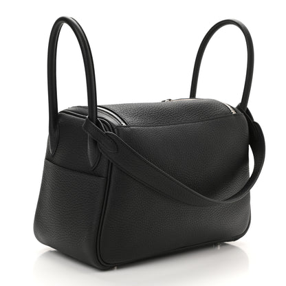 Hermes Taurillon Clemence Lindy 26 Black 3 of 12