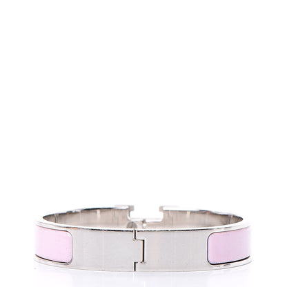 Hermes Enamel Narrow Clic Clac H Bracelet PM Rose Dragee 3 of 6