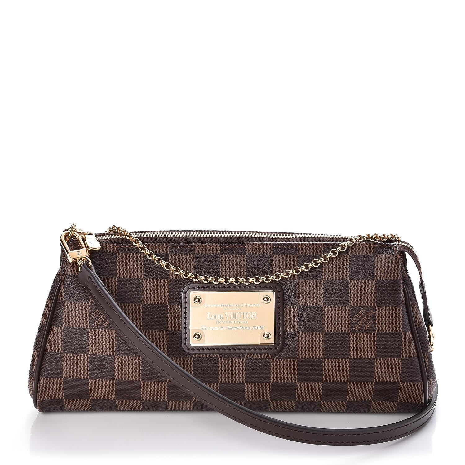 Louis Vuitton Damier Ebene Eva Clutch 1 of 8