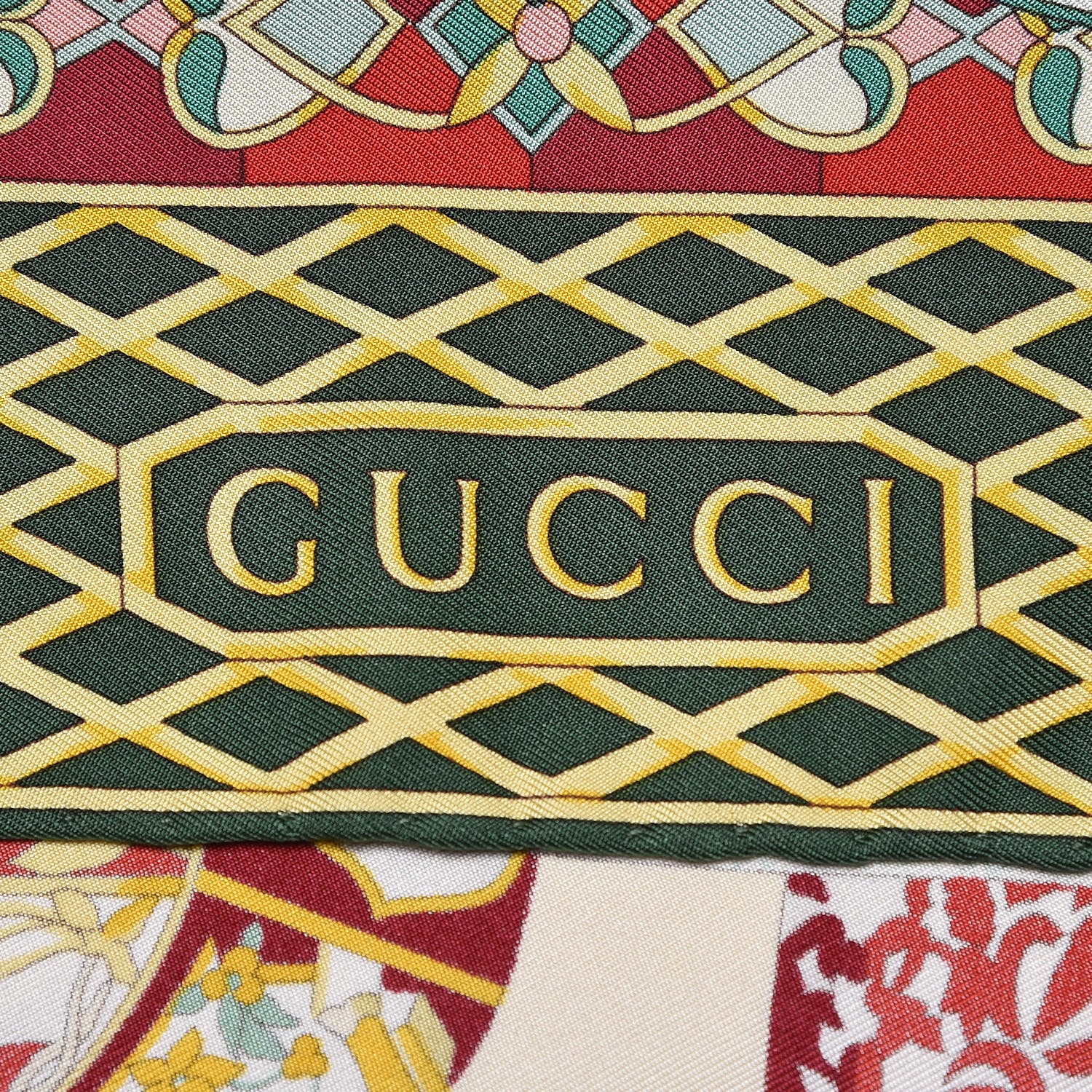 Gucci Silk Porcelain Motif Scarf Multicolor 4 of 8