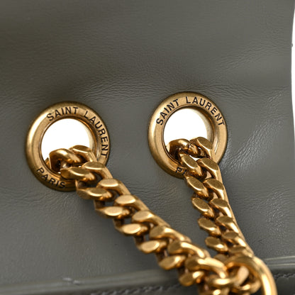 Saint Laurent Calfskin Y Quilted Monogram Medium Loulou Chain Satchel Faggio 13 of 16