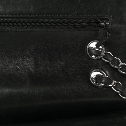 Chanel Lambskin Quilted Medium Double Flap Black 11 of 24