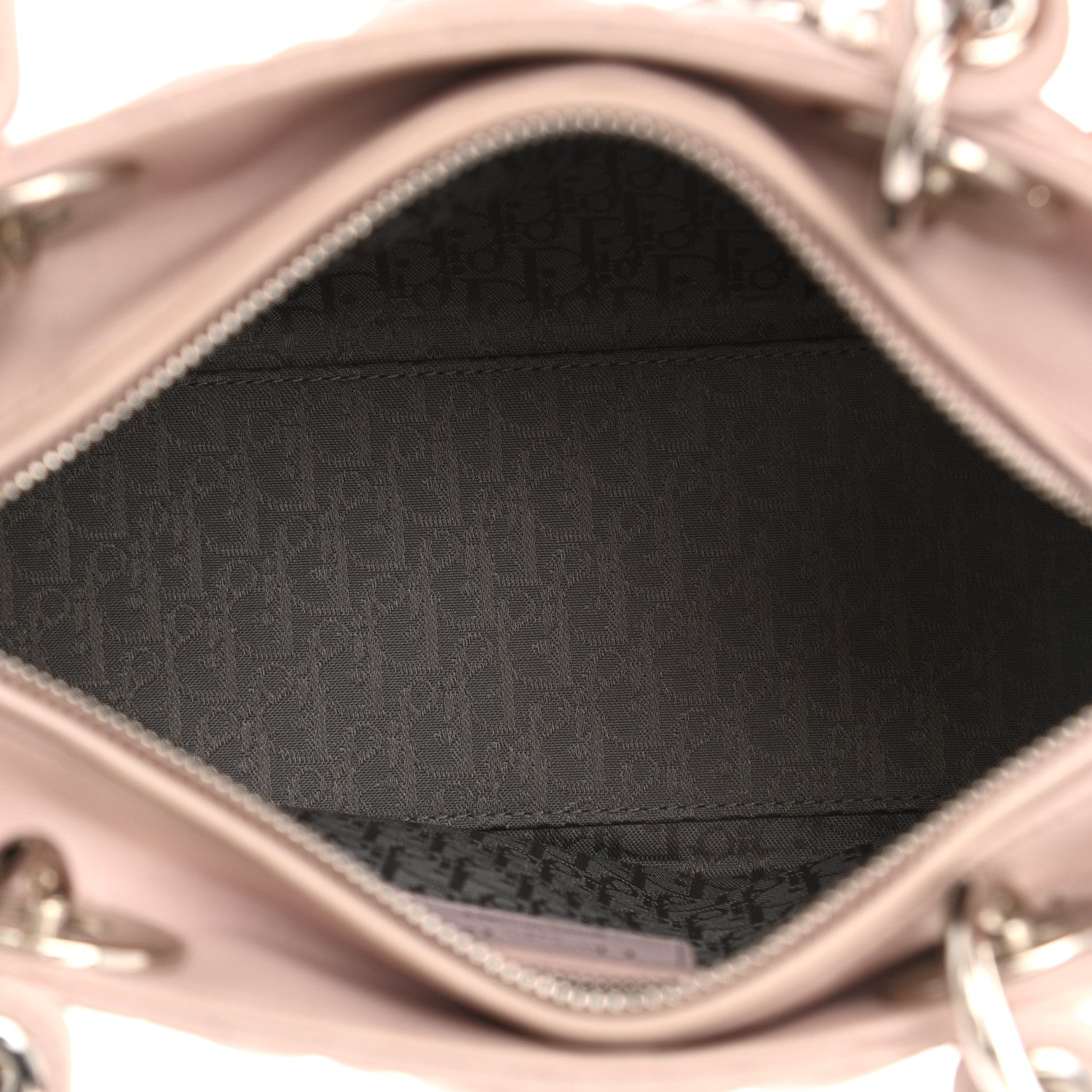 Christian Dior Lambskin Cannage Medium Lady Dior Light Pink 4 of 13
