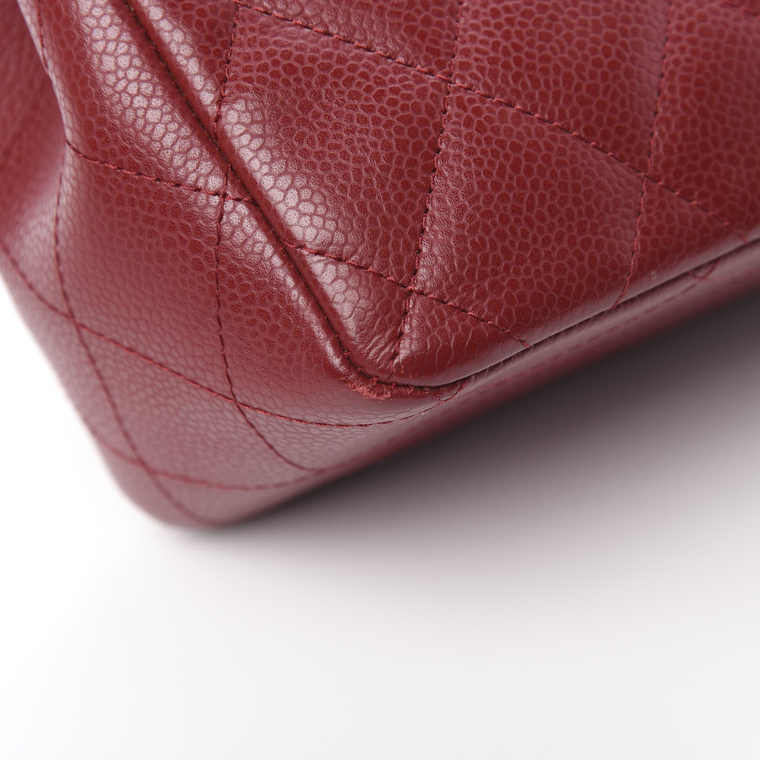 Chanel Caviar Quilted Jumbo Single Flap Red 12 of 12
