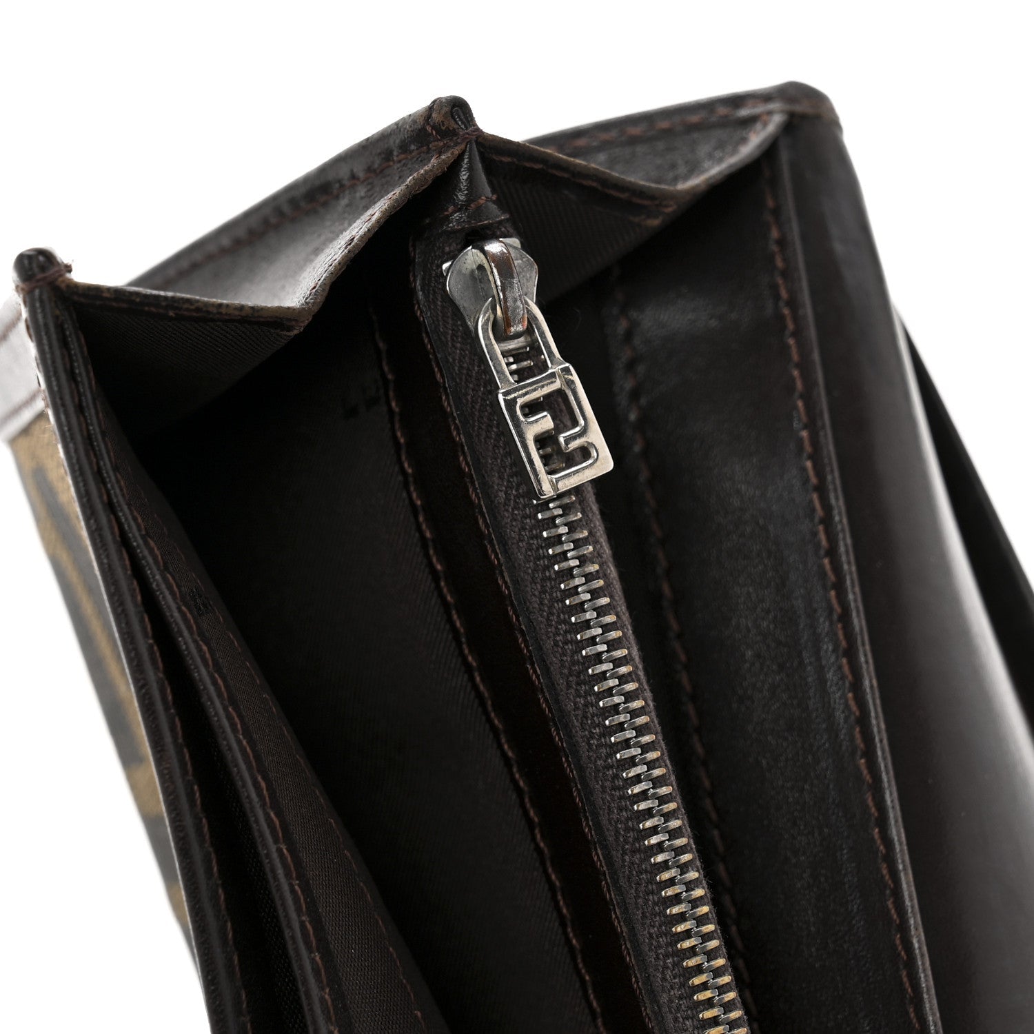 Fendi Zucca Continental Wallet Tobacco 10 of 11