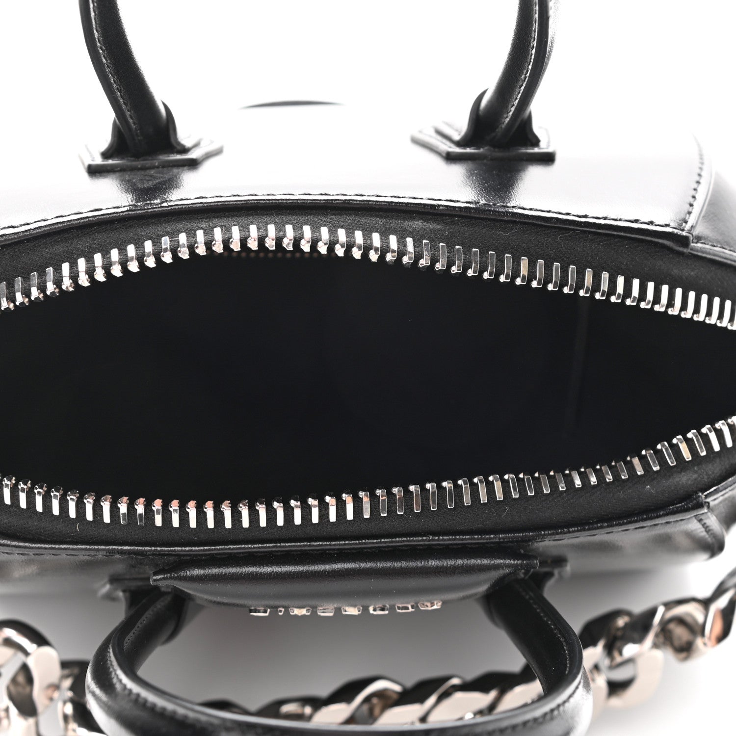 Givenchy Shiny Lord Calfskin Mini Antigona With Chain Black 5 of 10