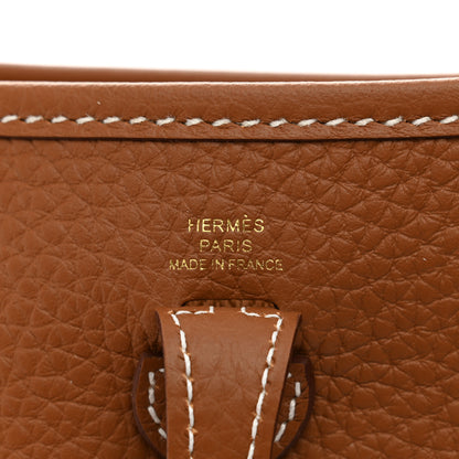 Hermes Taurillon Clemence Evelyne TPM Gold 6 of 10