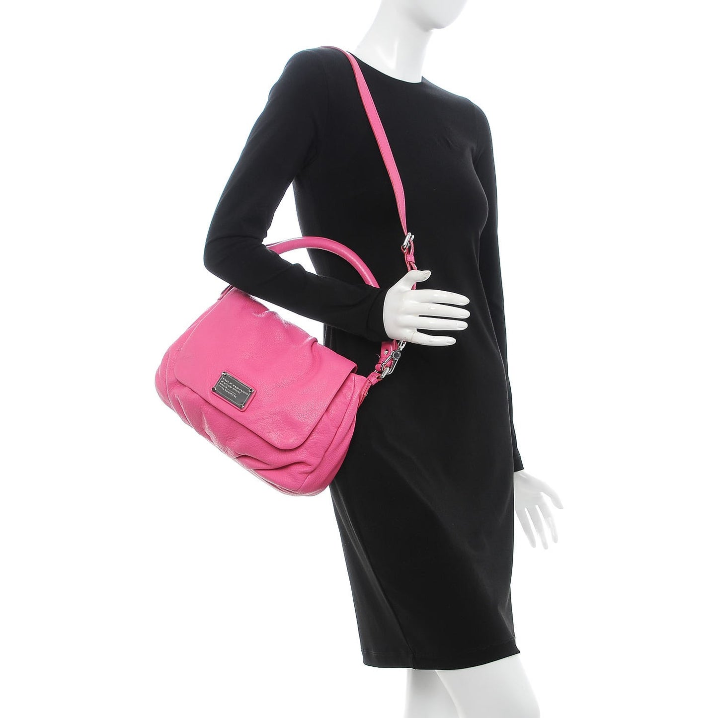 MARC by Pebbled Leather Classic Q Lil Ukita Crossbody Pink