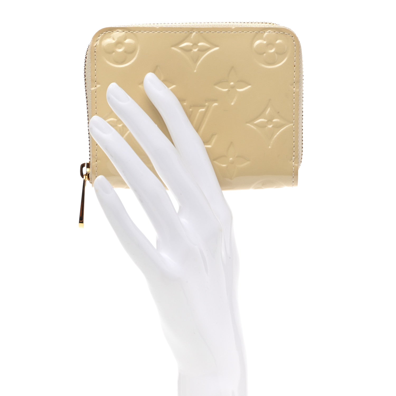 Louis Vuitton Vernis Zippy Coin Purse Blanc Corail 3 of 8