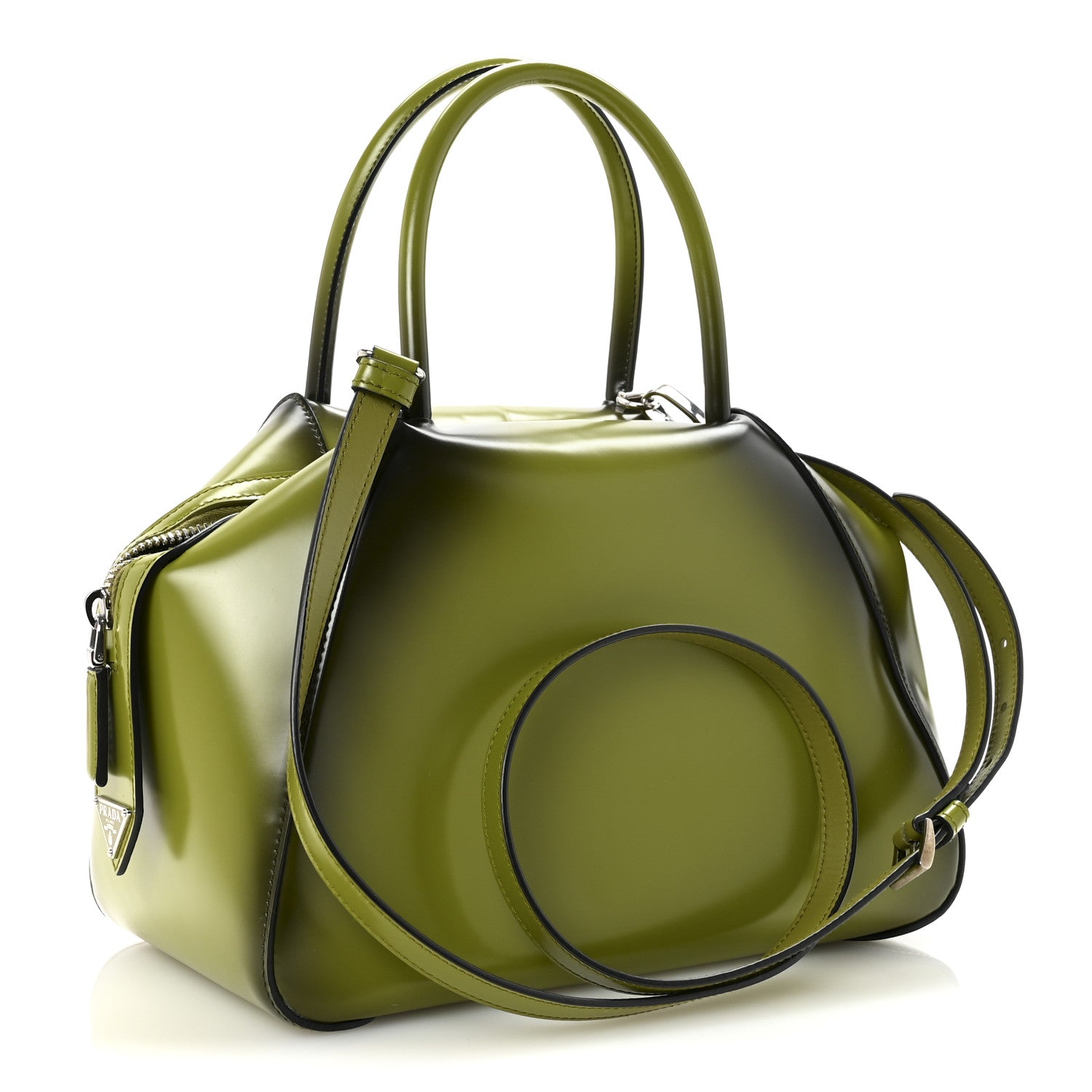 Prada Spazzolato Small Supernova Handbag Edera Sfumato 1783893