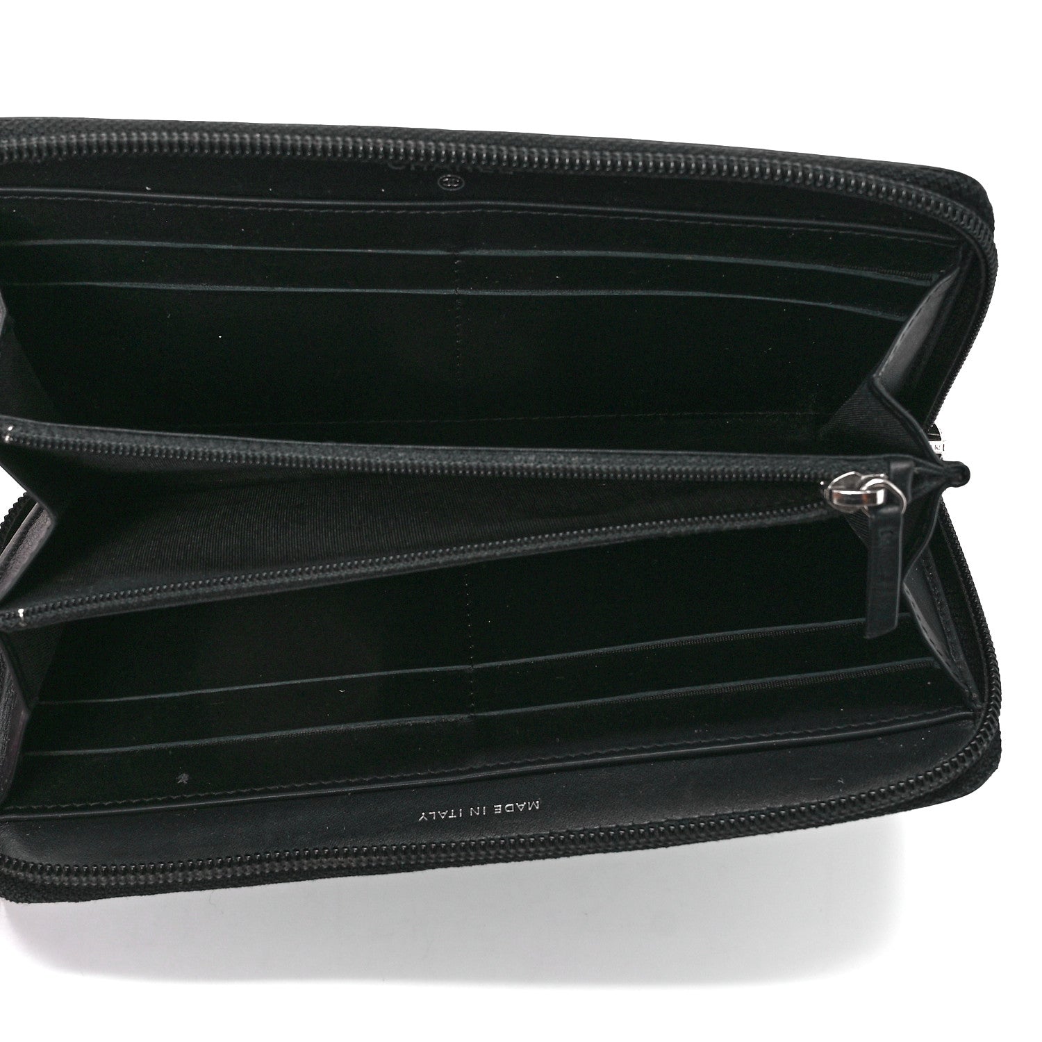 Chanel Caviar Large Timeless CC Zip Around Wallet Black 5 of 12