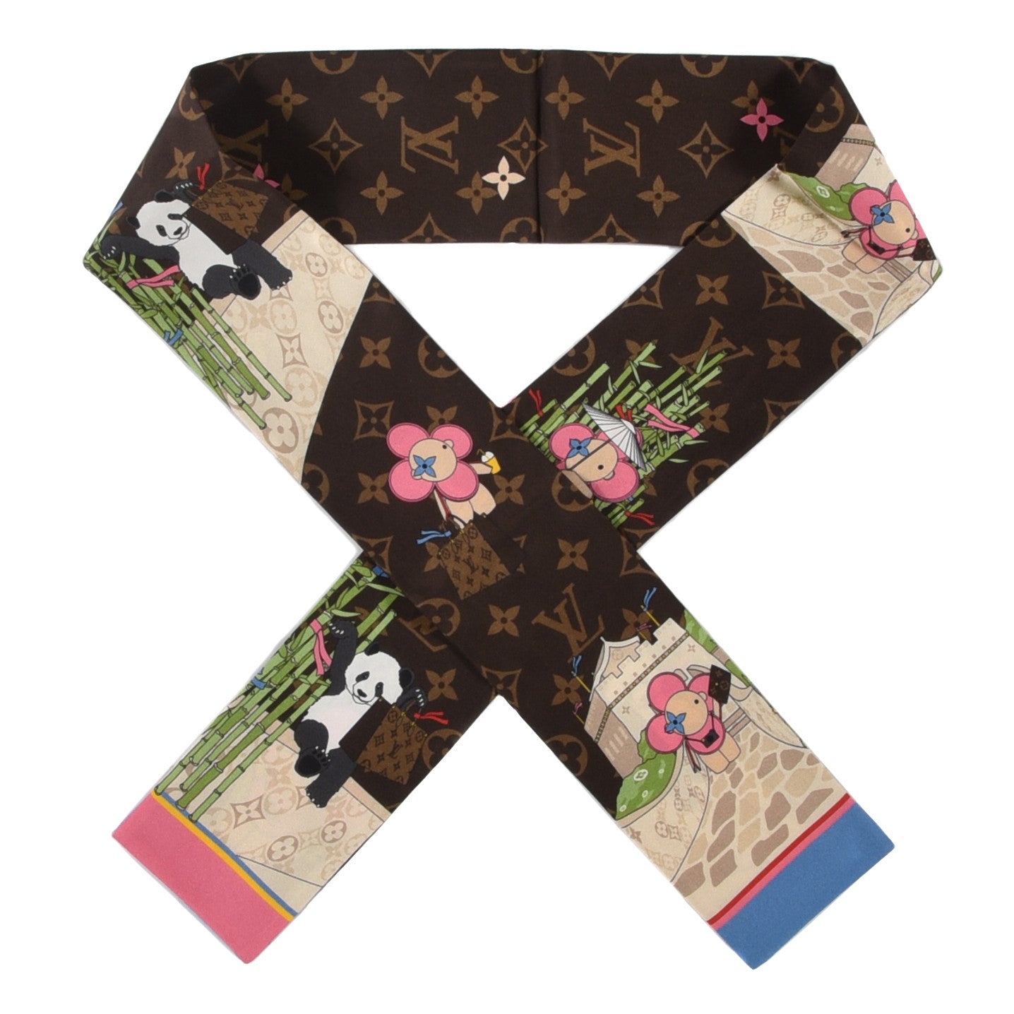 Louis Vuitton Silk Monogram 2021 Christmas Animation China Bandeau 1 of 3