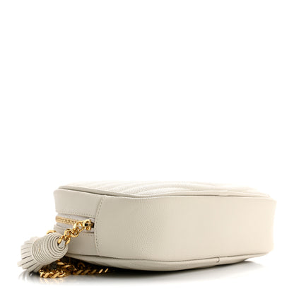 Saint Laurent Grain De Poudre Matelasse Monogram Mini Lou Camera Bag Crema Soft 4 of 10