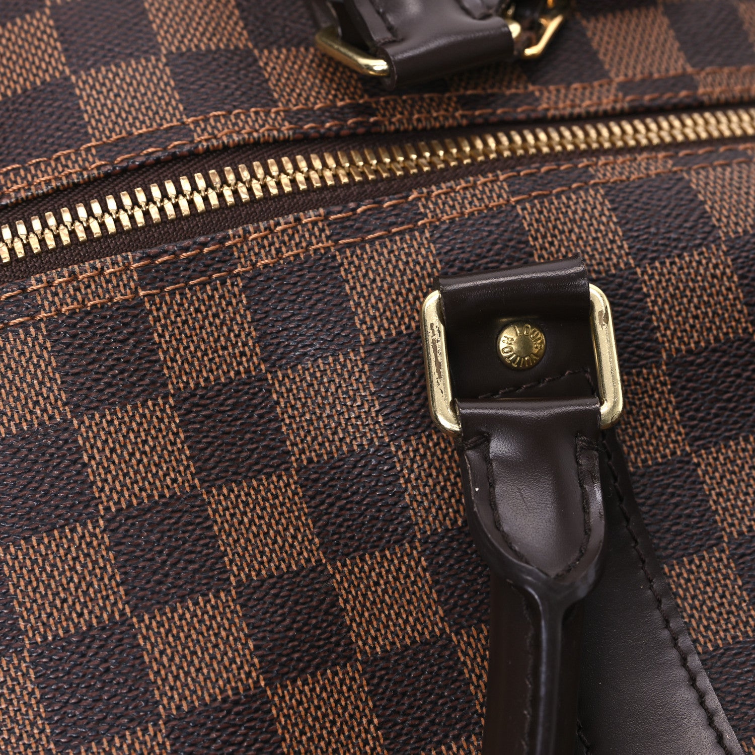 Louis Vuitton Damier Ebene Keepall Bandouliere 55 11 of 12