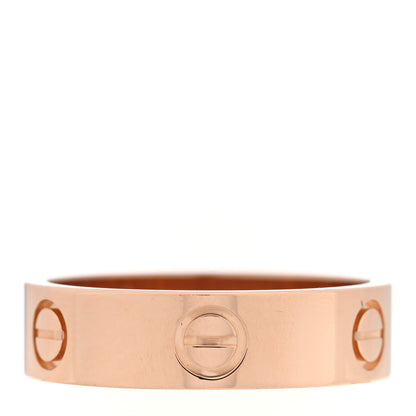 Cartier 18K Pink Gold 5.5mm LOVE Ring 58 8.5 1 of 5