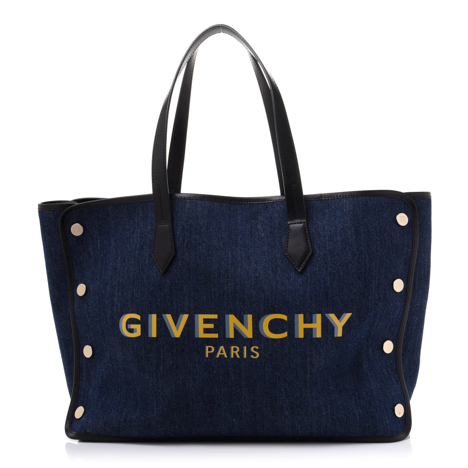 Givenchy Denim Medium Logo Bond Shopper Tote Blue 1 of 13