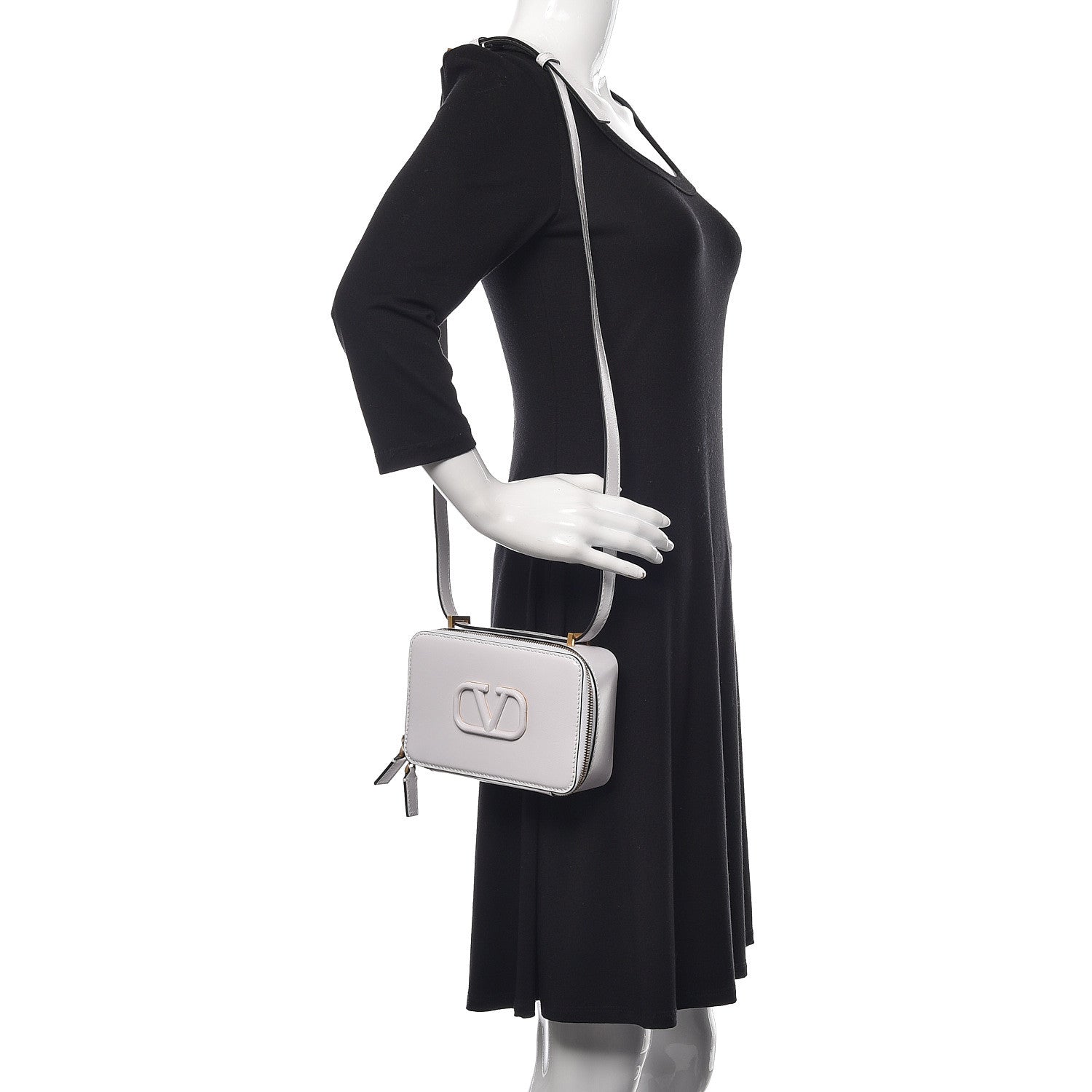 Valentino Garavani Smooth Calfskin VSling Crossbody Bag White 2 of 9