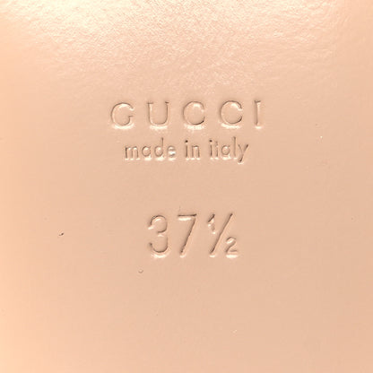 Gucci Canvas GG Monogram Nappa Womens Princetown Slippers 37.5 Porcelain Light Blue Dark Porcelain Light Blue 7 of 9